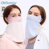 OhSunny Sunscreen Mask – UV Protection Face Cover for Outdoor Sports & Daily Wear